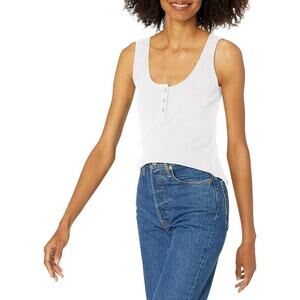 BB Dakota Ribbed Tank Top White Small Preloved